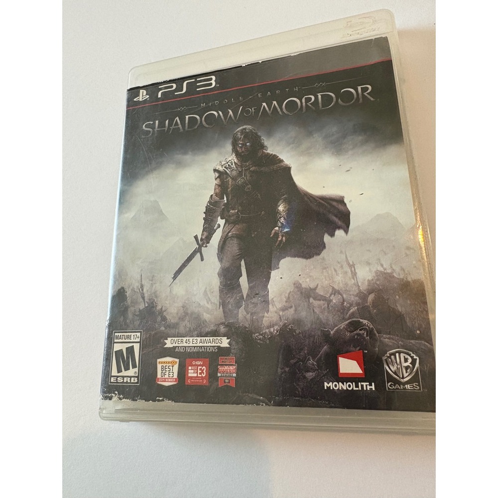 Middle Earth Shadow of Mordor PS3 Game Playstation 3 Action Adventure‎
